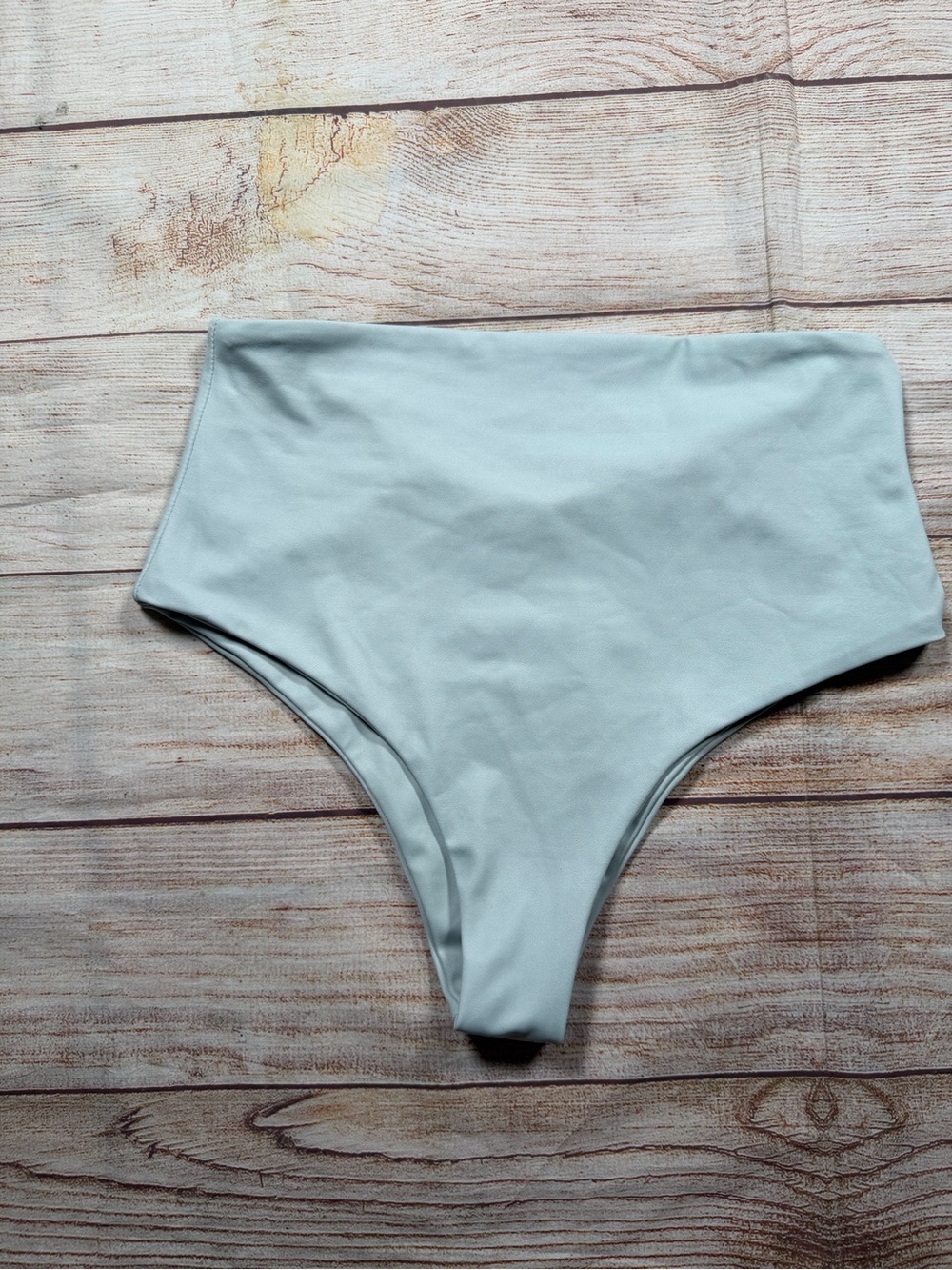 Wave‎ Babe Swimwear High-Waist Bikini Bottoms in Light Blue